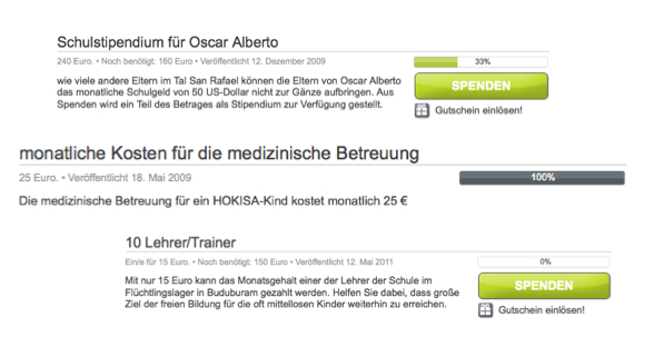 Viele Projekte auf betterplace.org benötigen regelmäßig wiederkehrende Summen - perfekt für eine monatliche Spende von Dir!